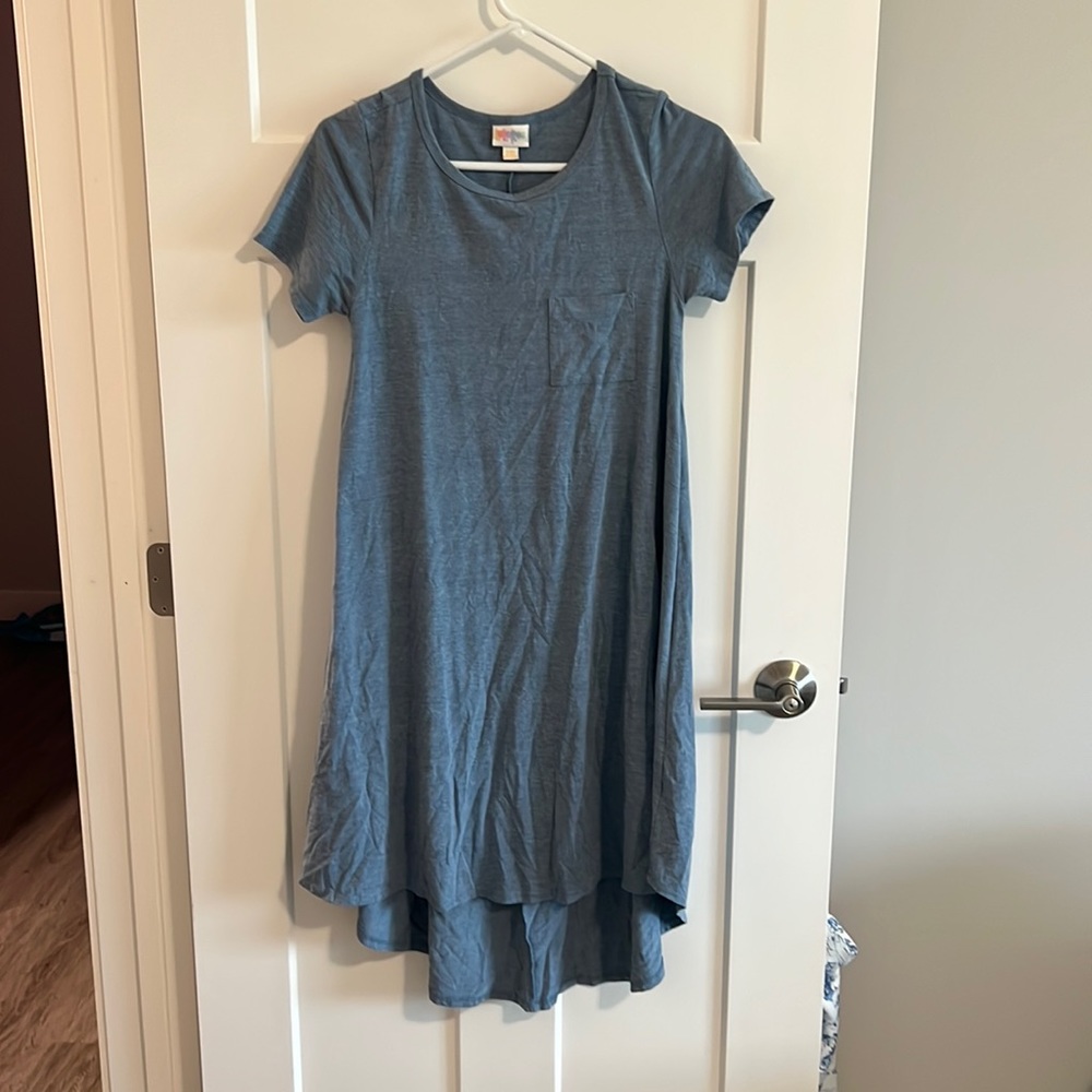 XXS blue Lularoe Carly dress